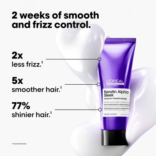 L'Oréal Professionel Keratin Alpha Sleek Smooth Transformer Professional Smoothing Treatment 200ml