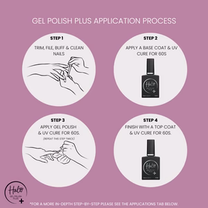 Halo Gel Polish Plus 12ml Black Sparkle