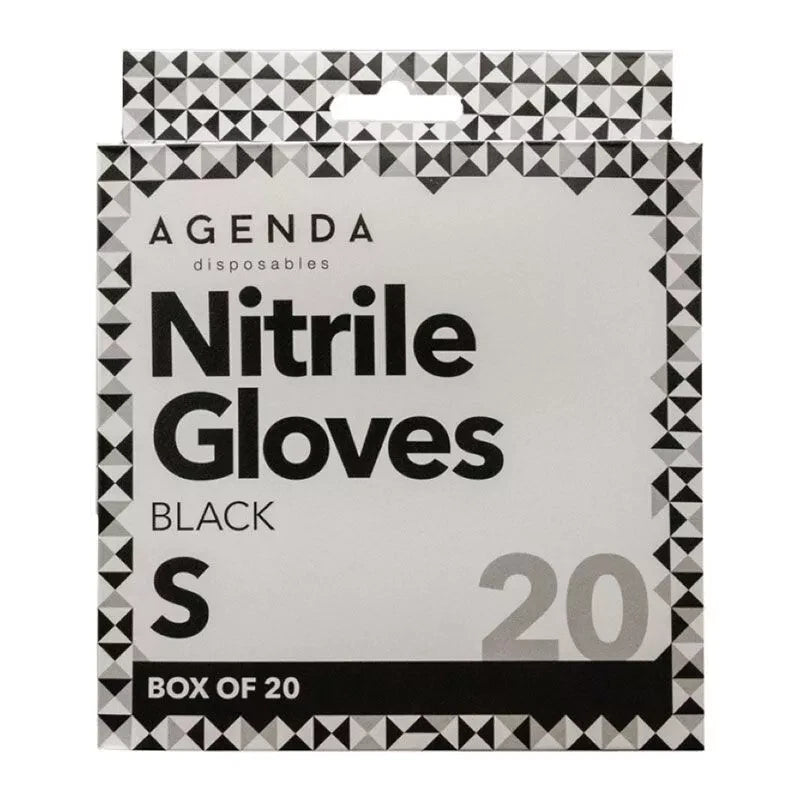 Agenda Nitrile Gloves Ultraflex Black Pack 20