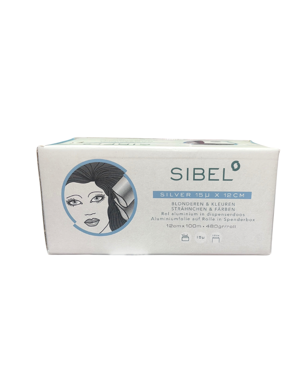 Sibel Silver Foil 15 Micron 12cm x 100m
