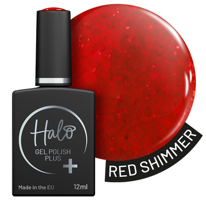 Halo Gel Polish Plus 12ml Red Shimmer