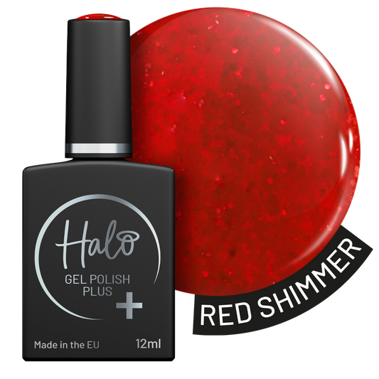 Halo Gel Polish Plus 12ml Red Shimmer