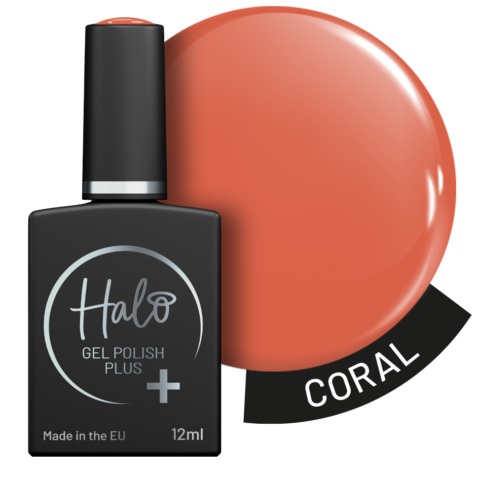 Halo Gel Polish Plus 12ml Coral