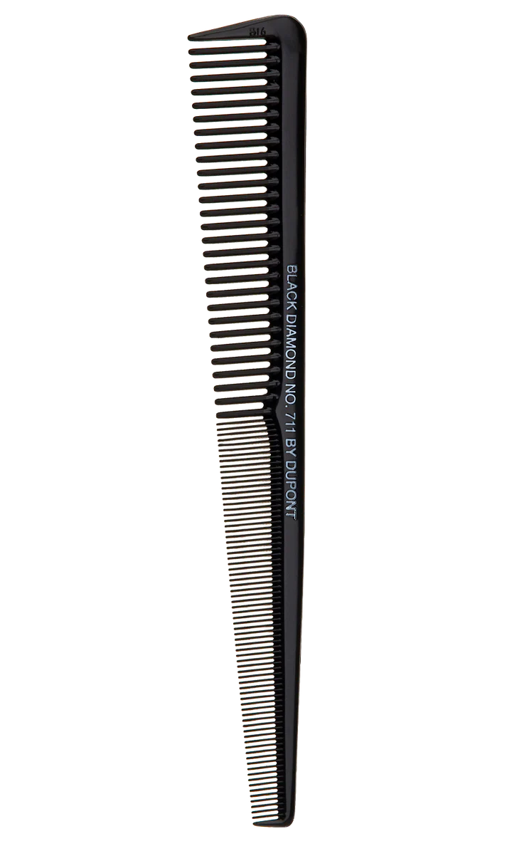 Denman - Black Diamond Tapered Barber Comb