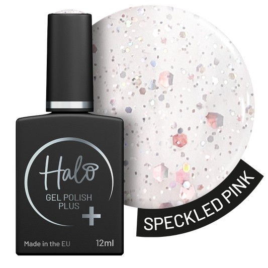 Halo Gel Polish Plus 12ml Speckled Pink
