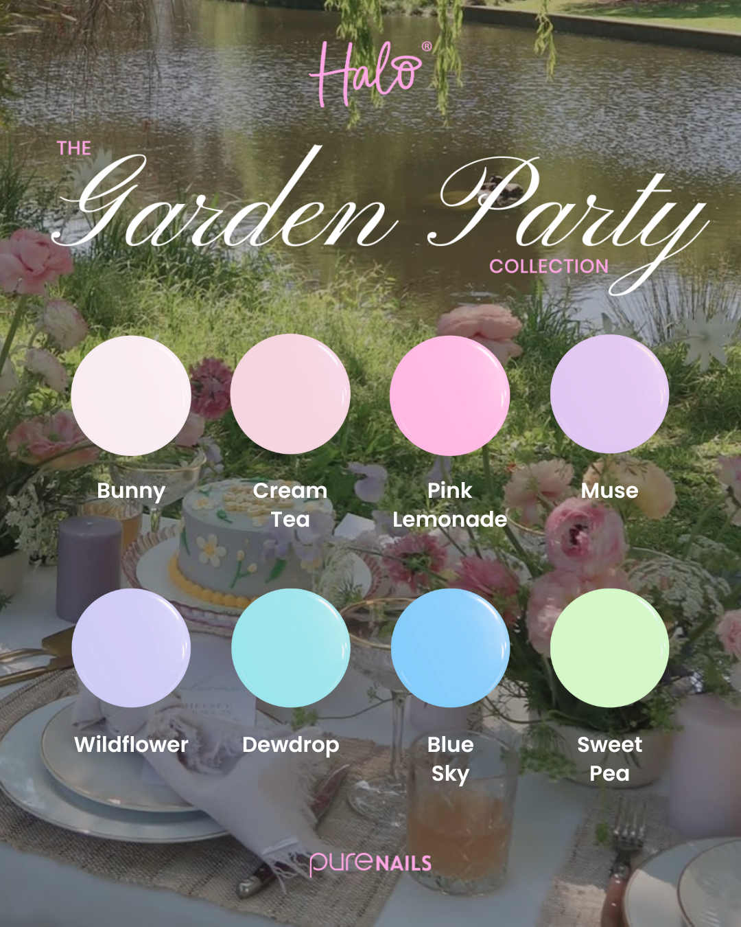 Halo Gel Pink Garden Party 8ml - Pink Lemonade