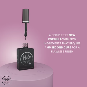 Halo Gel Polish Plus 12ml Black Sparkle