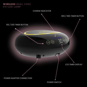 Halo LED Advanced Lamp - Black & Gold (Wired)