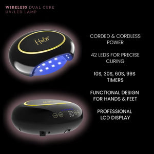 Halo LED Advanced Lamp - Black & Gold (Wireless)