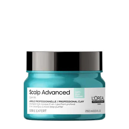 L'Oréal Professionnel Serié Expert Scalp Advanced Anti-Oiliness 2-in-1 Deep Purifier Clay Hair Mask 250ml