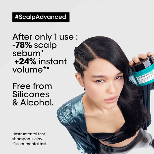 L'Oréal Professionnel Serié Expert Scalp Advanced Anti-Oiliness 2-in-1 Deep Purifier Clay Hair Mask 250ml