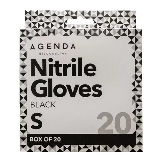 Agenda Nitrile Gloves Ultraflex Black Pack 20