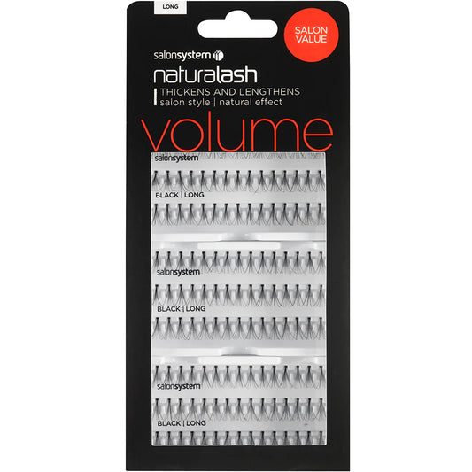 Salon System Naturalash Individual Lashes Black Long
